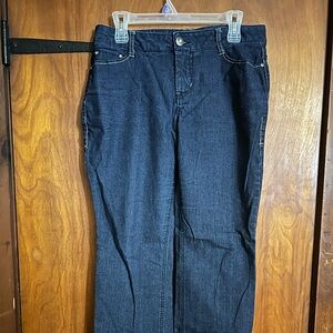 Women's Dark Blue Straight Leg Jeans
